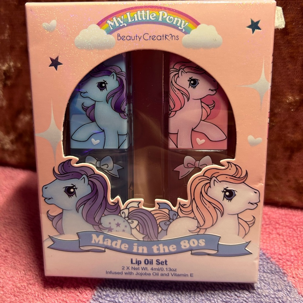My Little Pony Beauty creationβs X Blue and Pink lip oil set